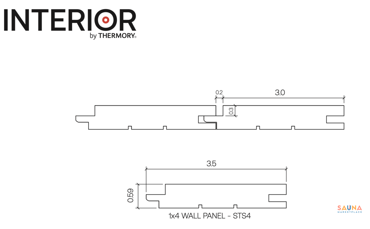 1X4 Thermo-Aspen Sts4 T&Amp;G Wall Cladding - Thermally Modified Sauna Wood By Thermory - Image 5